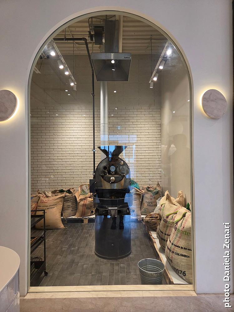  The coffee roaster at Poolhouse Cafe and Roastery, Medicine Hat