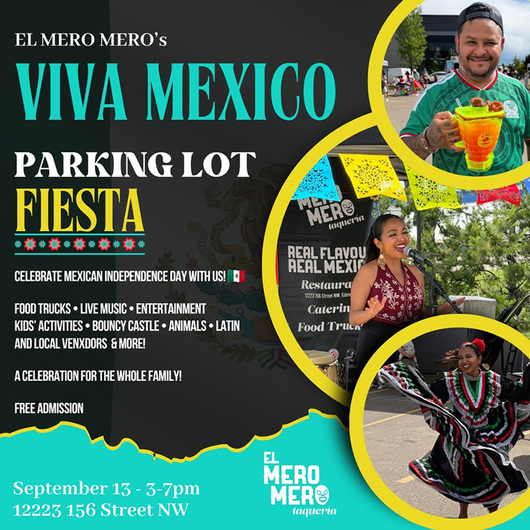 Viva México Parking Lot Fiesta at El Mero Mero Taqueria