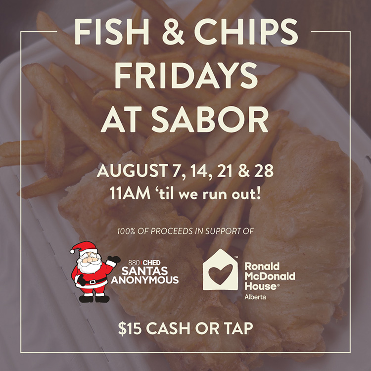 Sabor Fish & Chips Fridays in August! 